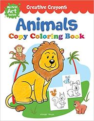 Wonder house Creative Crayons Animals Copy Colouring Book